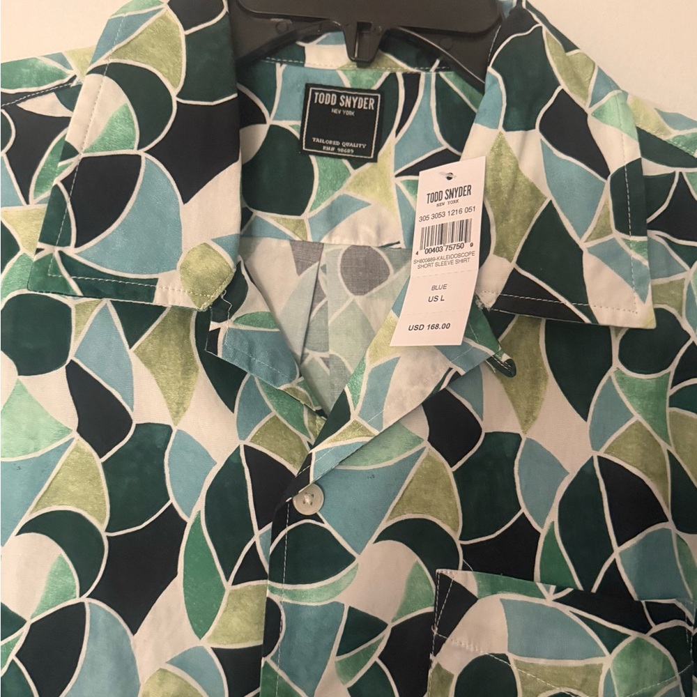 Todd Snyder Multicolor Geometric Button Down Shirt - image 2